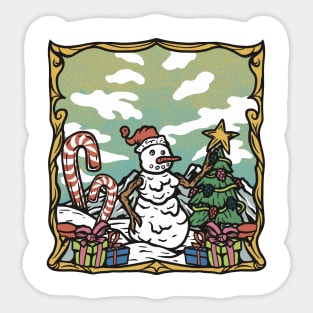 Snowman Sticker